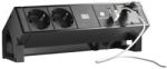 Bachmann asztali 3 aljzatos, 2XCEE7/3, 3XUSB, 1XKBD, 0, 2 m, fekete