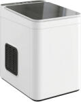 HOMCOM Mașină de gheață de masă autocurățare producător compact de gheață cu lopată și coș Alb | Aosom Romania (800-316V90WT)