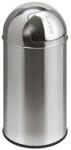VEPA BINS Nyomófedeles szemetes, 40 l, fém, " Pushcan" , VEPA BINS, rozsdamentes acél (E626220)