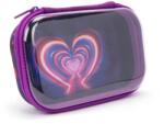 ZIPIT Penar cu fermoar ZIPIT Clear Top Storage Box - Neon Heart (ZP-361034) Penar