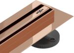 Mexen Flat 360° Slim Zuhanyfolyóka - Rózsaarany - 110 cm (5907709115798)