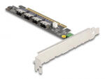 Delock PCI Express 16 kártya 4 x belső SFF-8654 4i NVMe-hez - elágazás - pepita