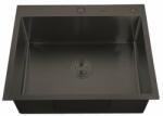 Mixxus HM5843-215 NANO-BLACK (3.0/0.8) rozsdamentes acél konyhai mosogató