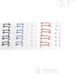 OPUS Spire metalice 8, 0mm, pas 3: 1", 100 buc/cutie, OPUS - alb (OP-3A08BIA100) - roua Aparat de indosariat