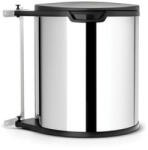 Brabantia beépített szemetes 647044, 15 l, széles nyílás, műanyag belső szemetes, rozsdamentes acél (418181)