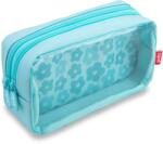 ZIPIT Penar cu fermoar ZIPIT Half & Half 2 compartimente - Mint Flowers (ZP-362321) Penar