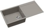 Evido Cubo XL 6S gránit mosogató, 1000 x 500 mm, platina