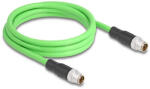 Delock Kábel M12 X kódolt 8 tűs apa - apa PUR (TPU) 2 m