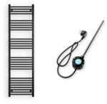 Nero Italia Italia S-600W Fekete Elektromos Törölközőszárító Radiátor - 50x180 cm