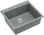 Quadron MORGAN 110, 570 x 500 mm silver stone szürke színű gránit mosogatótálca