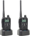 PNI DMR R45 hordozható rádióállomások, digitális és analóg, 446MHz, 16 digitális csatorna és 99 analóg csatorna, hangrögzítés funkció, Li-Ion 2000mAh, 2 darabos készlet