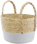 Ambition Boho füles kosár 23x16 cm szürke (5904134804488)