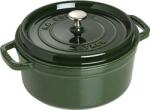 Staub Staub La Cocotte 24cm rund Basilikum-Grün, Gusseisen (1003973)