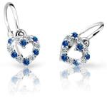 Cutie Jewellery Cercei pentru copii din aur alb C2157-10-X-2 albastru