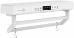  Elektromos törölköző szárító és sterilizáló, fürdőszobai vagy konyhai használatra, falra szerelhető, SZ60cm, 450W, ElectricSun PREMIUM Fehér