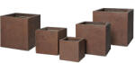 Yukon Cube kompozit növénytartó rozsdabarna 23x23x23-55x55x46cm S5 (108610)