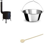  Inox Bogrács Szett - 10 Literes