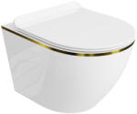 Lavita SOFI SLIM GOLD LINE WC, fehér
