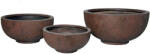 Yukon Rita kompozit ültetőtál rozsdabarna 36x16, 5-55x27cm S3 (107526)