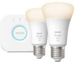 Philips 2 db HUE LED izzó készlet, E27, 9, 5 W, 1055 lm, Bridge, Wi-Fi, szabályozható fényerő, Alexa kompatibilis