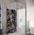 Wallplex fürdőszobai dekorpanel Flamingók 90 cm x 200 cm