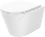 Rea Rea-c6800 - Подвесен wc с тоалетна седалка tito tornado rimless керамика/бяла (re0391)