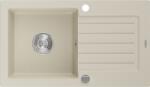 Mexen Pablo konyhai mosogató gránit 1 medence+csepegtetö+ pop up szifon 75, 2 x 43, 6 cm, beige - 6510751010-69 1 medencés (5907709194410)