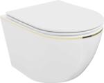 Mexen Lena - Perem Nélküli Fali WC - Slim - Arany (5907709154469)