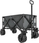 Outsunny kerti kocsi, max. 70 kg teherbírás, teleszkópos fogantyúval, fémből és Oxford szövetből, 108x55 cm, Szürke