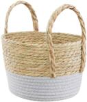 Ambition Boho füles kosár 27x22 cm szürke (5904134804471)