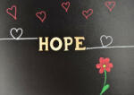  family fa felirat " hope" - 3, 5 cm magas