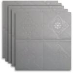  100 x HOZRO öntapadós 3D tapéta szett, téglautánzat mintás, 53, 90 nm-es terület, modern dizájn, nagyon könnyen felszerelhető, Szürke