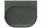 RAVAK Yard Mosdókagyló 60, 5x50 cm grey green matt csaptelep furat nélkül XJX08060000 (XJX08060000)