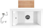 NERO Panama Gránit Mosogató - Fehér - 68, 6x42, 7 cm - pepita - 44 900 Ft