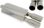 TurboWorks Dupla Kipufogó Dob - Rozsdamentes Acél - 330x63 mm (TW-TL-012)