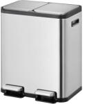 EKO EcoCasa Dupla Pedálos Szemetest - Rozsdamentes Acél - 60 Liter