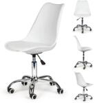 ModernHOME Chrome Irodai forgószék párnával - fehér (PC-009-W) (MIM-441-01)