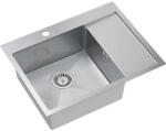  Acél mosogatótálca RUSSEL 116 BRUSH NICKEL Jobb oldali medence