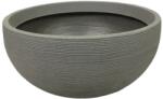 Patio kerek kerti kaspó 60x28 cm szürke (5900791006319)