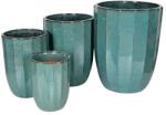  Harlow Rib Vase kerámia növénytartó szett türkiz 31x40-56x71cm S4 (EC503100)