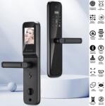  Okos Wireless Premium VisionHub® Zár, 5 az 1-ben Zár kamerával és HD kijelzővel, WiFi távirányítás, zárszerkezet, Alkalmazáson keresztüli hozzáférés, Kártya, Ujjlenyomat, Jelszó, Kulcs, betör