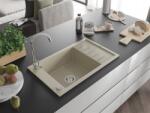 Mexen Elias konyhai mosogató gránit 1 medence+csepegtetö+ pop up szifon 795 x 480 mm, beige - 6511791005-69 1 medencés (5907709194496)