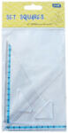 Educa Vonalzókészlet, háromszög 10 cm és 14cm, ( 45°/60° ) 2 db/bliszter Educa