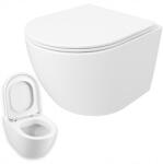  Wc perem nélküli tál duroplast szabadon álló ülőke swirl flush 49 cm