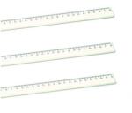  Praktikus Átlátszó Műanyag Vonalzó - 40 cm