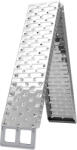 Homcom rámpa motorkerékpárokhoz és kerékpárokhoz, maximális teherbírás 230 kg, 190x22x8 cm, ezüst