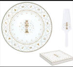  Easy Life-Nuova Porcelán tortatál lapáttal 32cm dobozban, Royal Nutcracker