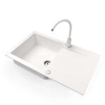 NERO Gold Gránit Mosogató szett - Fehér - 76, 7x45 cm - pepita - 59 900 Ft