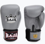 Raja boxing Единична стандартна естествена кожа сиви боксови ръкавици