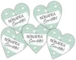  Nyomtatott fa tábla - Nőnapra - menta 4cm 1db